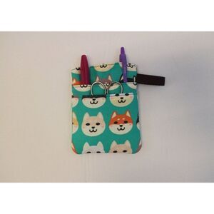 Shiba Inu Scrub POCKET Insert, Organizer & Protector for Nurses, Doctors